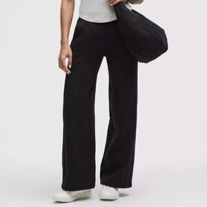 Lululemon Black Scuba Mid-Rise Wide-Leg Pant